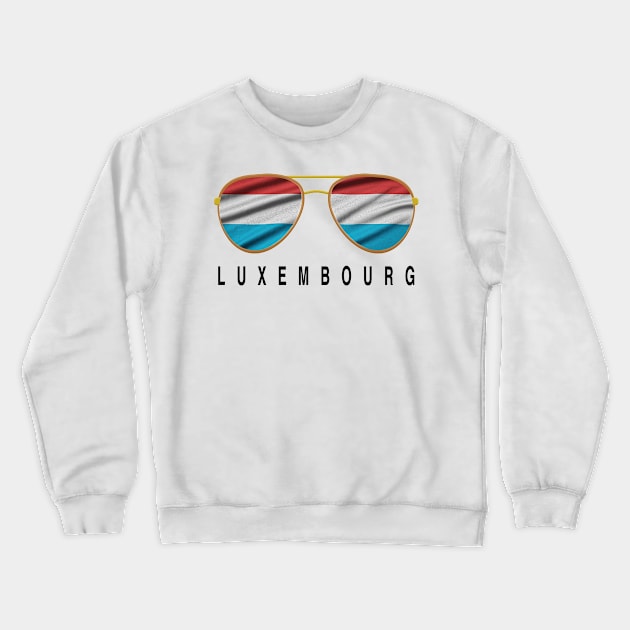 Luxembourg Sunglasses, Luxembourg Flag, Luxembourg gift ,  Luxembourger , Crewneck Sweatshirt by JayD World